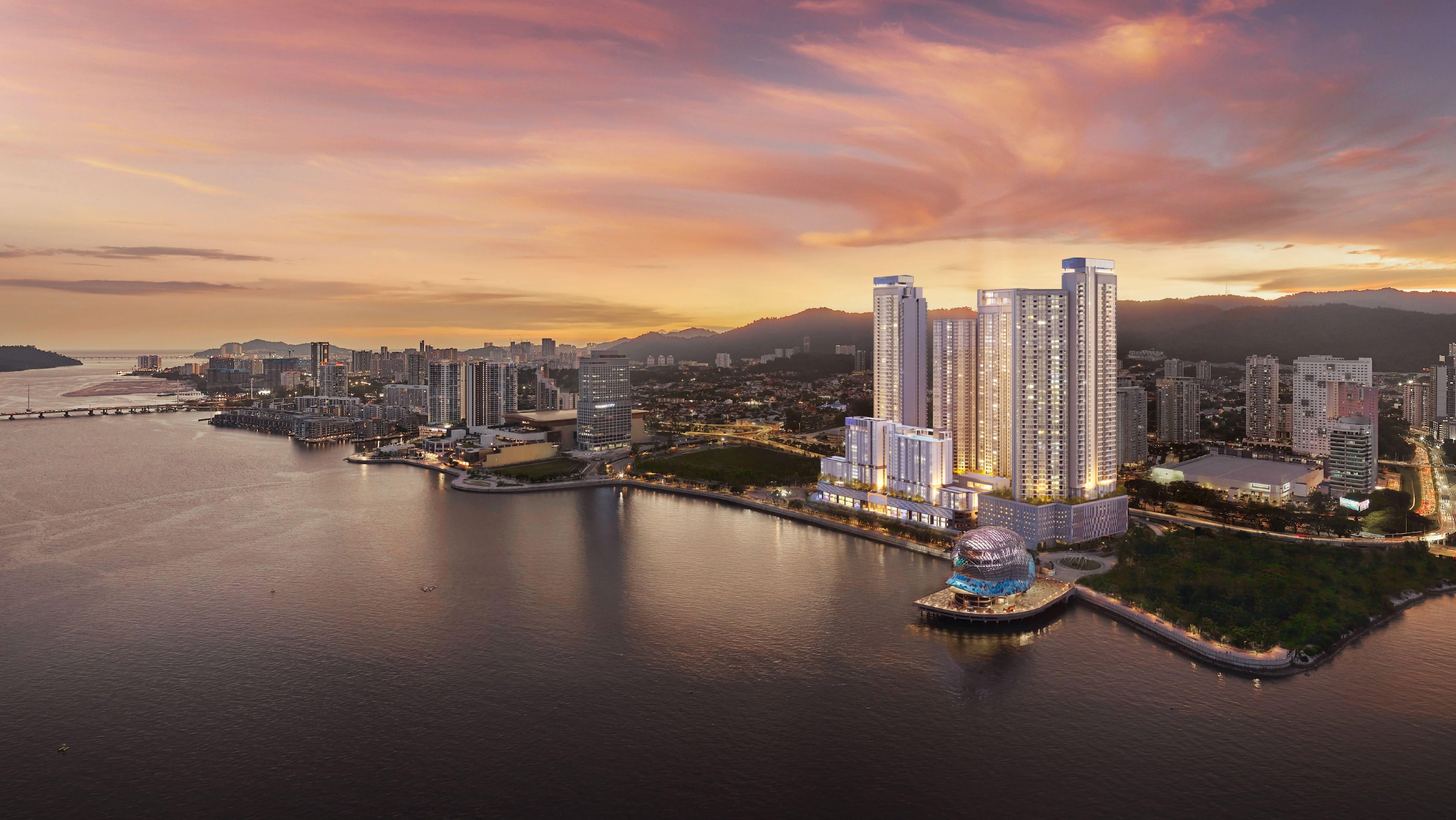 Lighthauz 2 waterfront architectural rendering